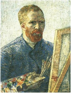 Self Portrait in Front of the Easel