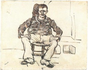 Zouave Sitting, Whole Figure