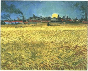 Sunset: Wheat Fields Near Arles