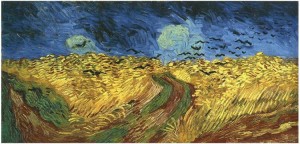 Wheat Field with Crows